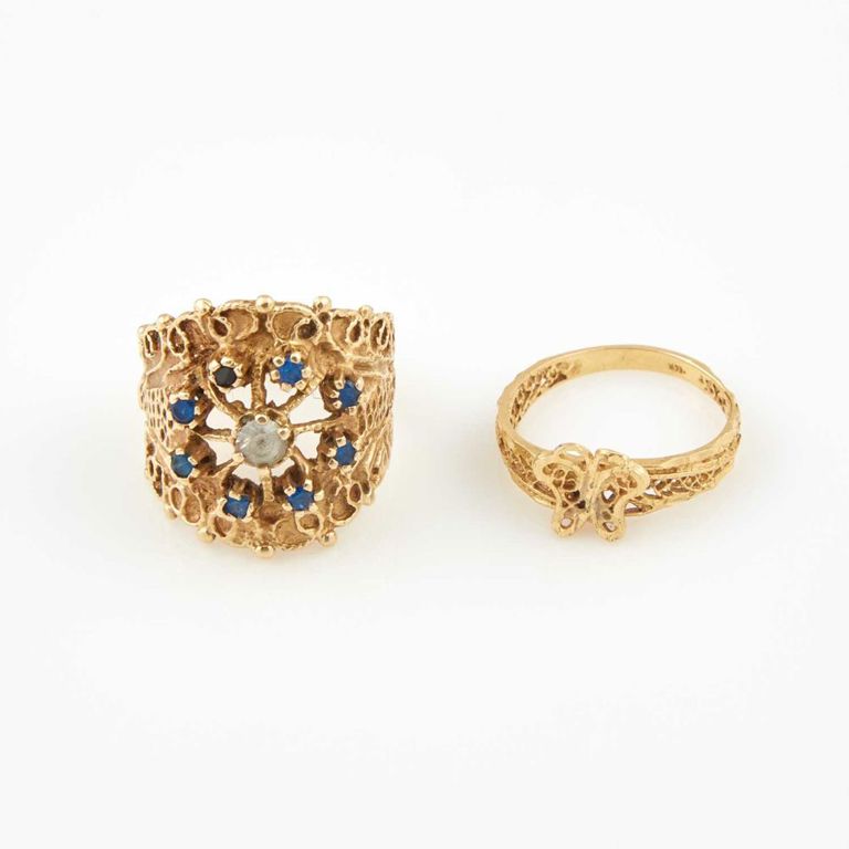 14k gold rings with stone