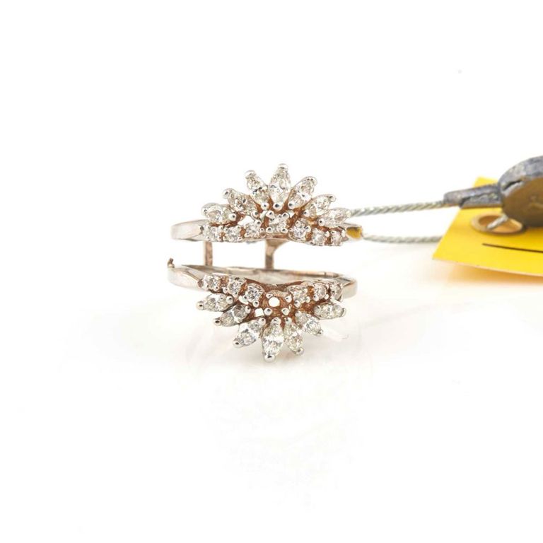 14k gold diamond insert ring