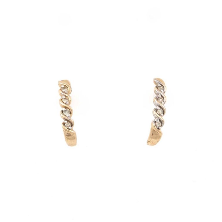 10k diamond earrings