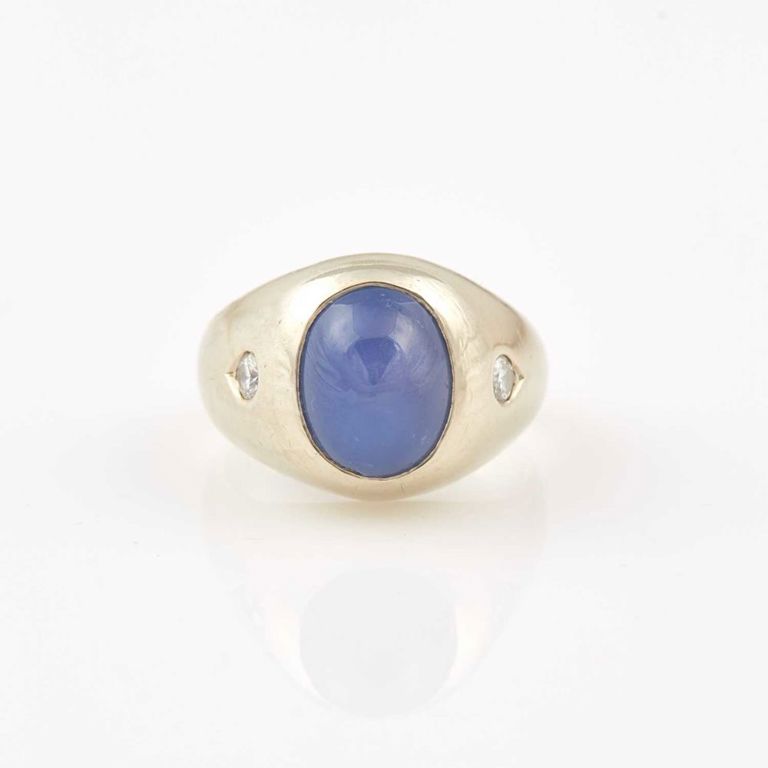 14k diamond and stone ring