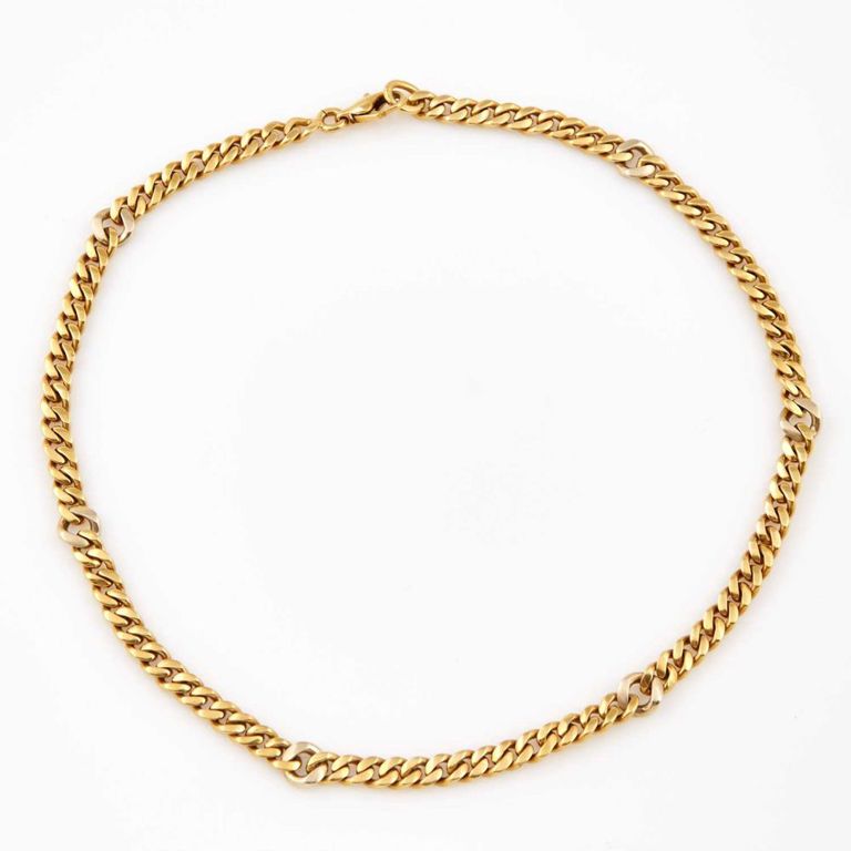 Gold Neck Chain, 18K 28 dwt.