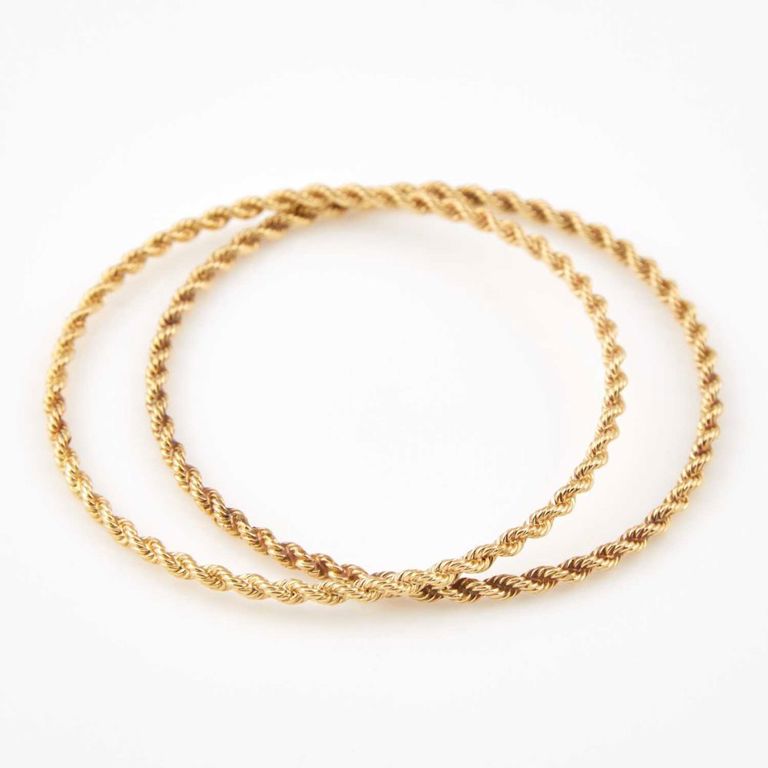 14k gold rigid bracelets