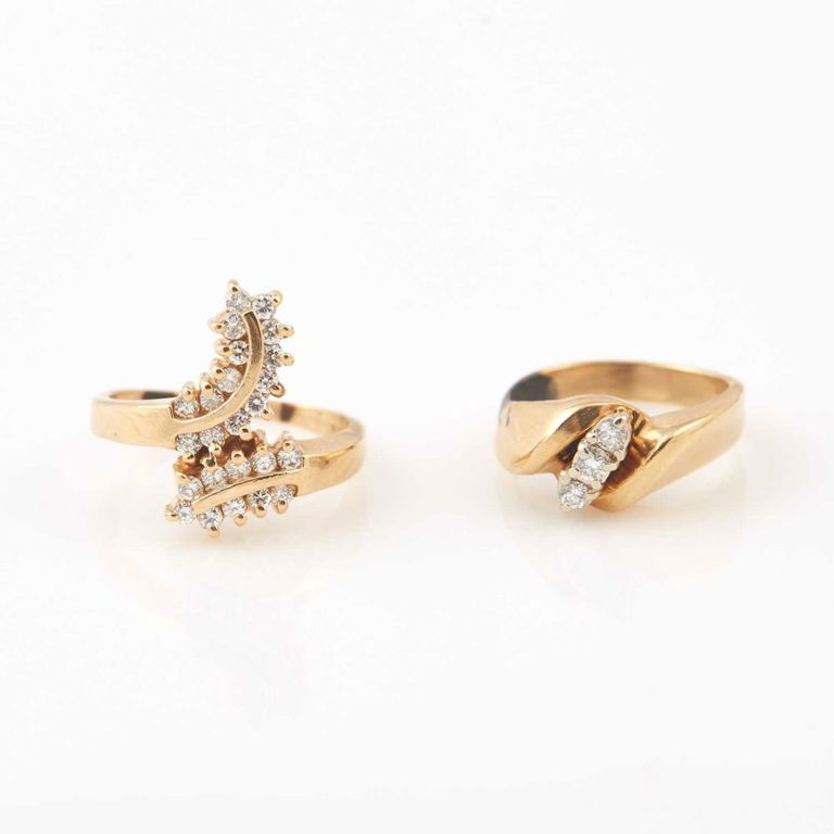 14k gold diamond rings