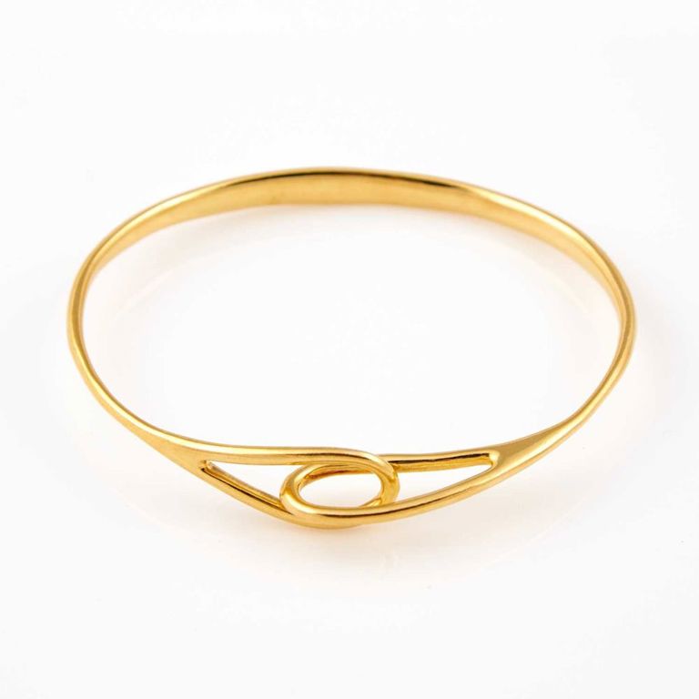 18k gold rigid bracelet