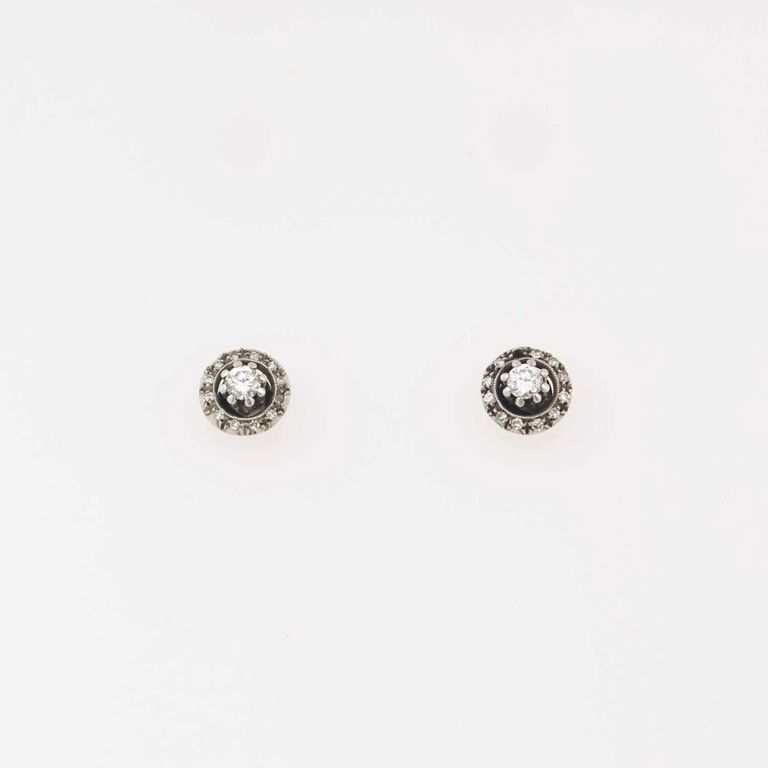 18k gold diamond earrings