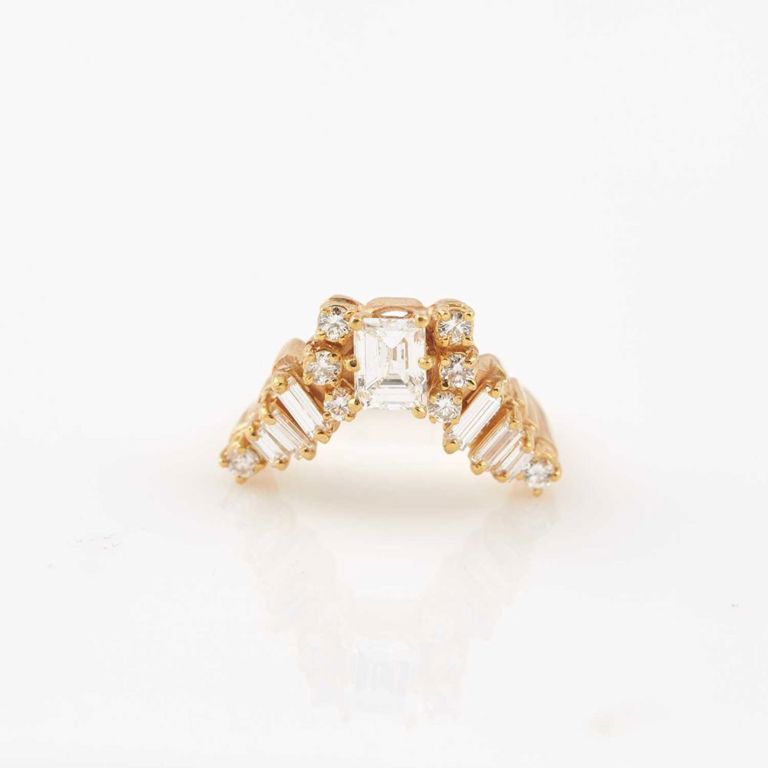 14k gold diamond ring