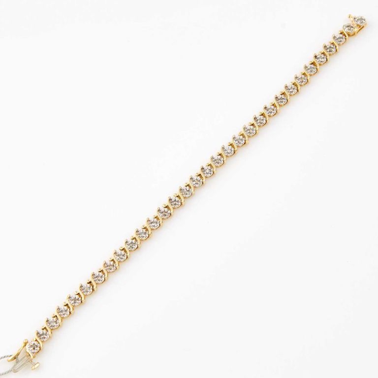 14k diamond tennis bracelet