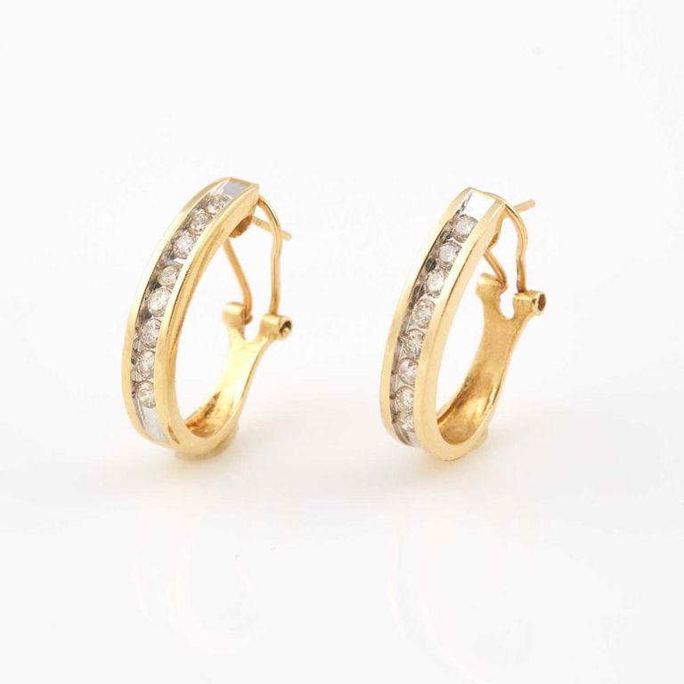 14k diamond earrings