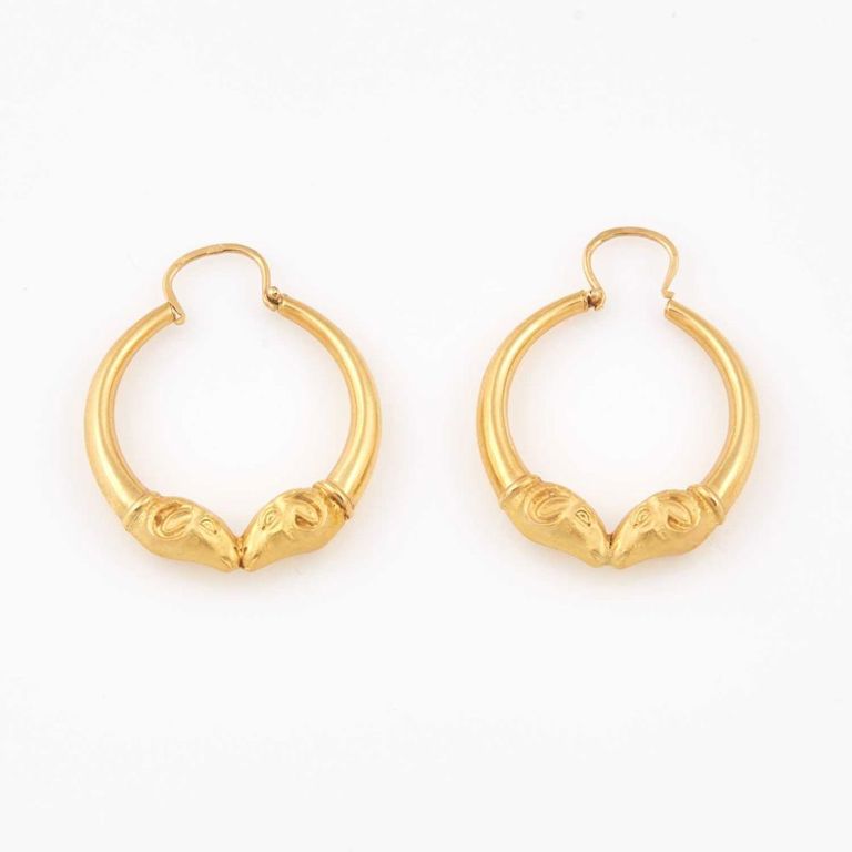 18k gold earrings