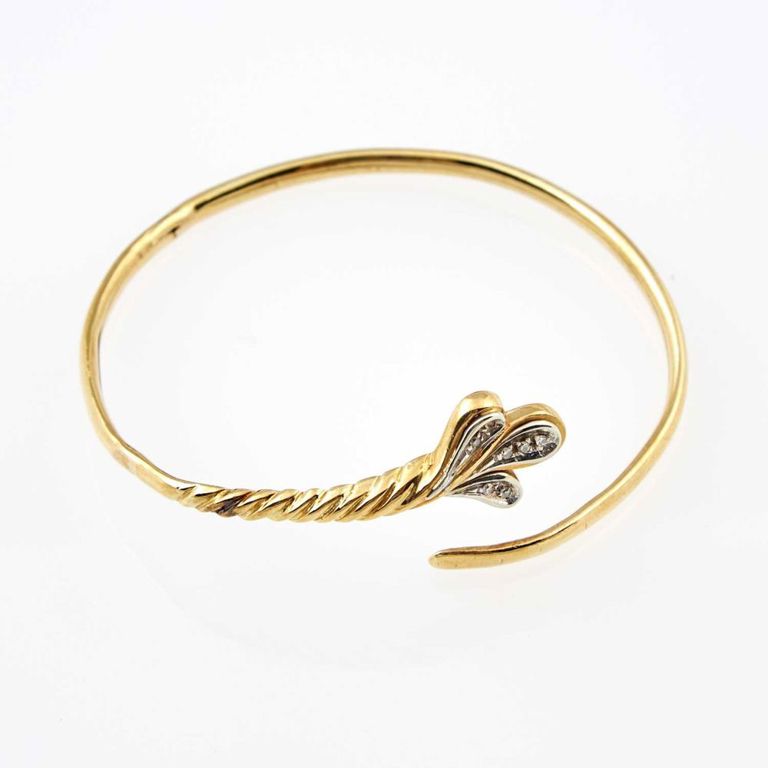18k diamond rigid bracelet