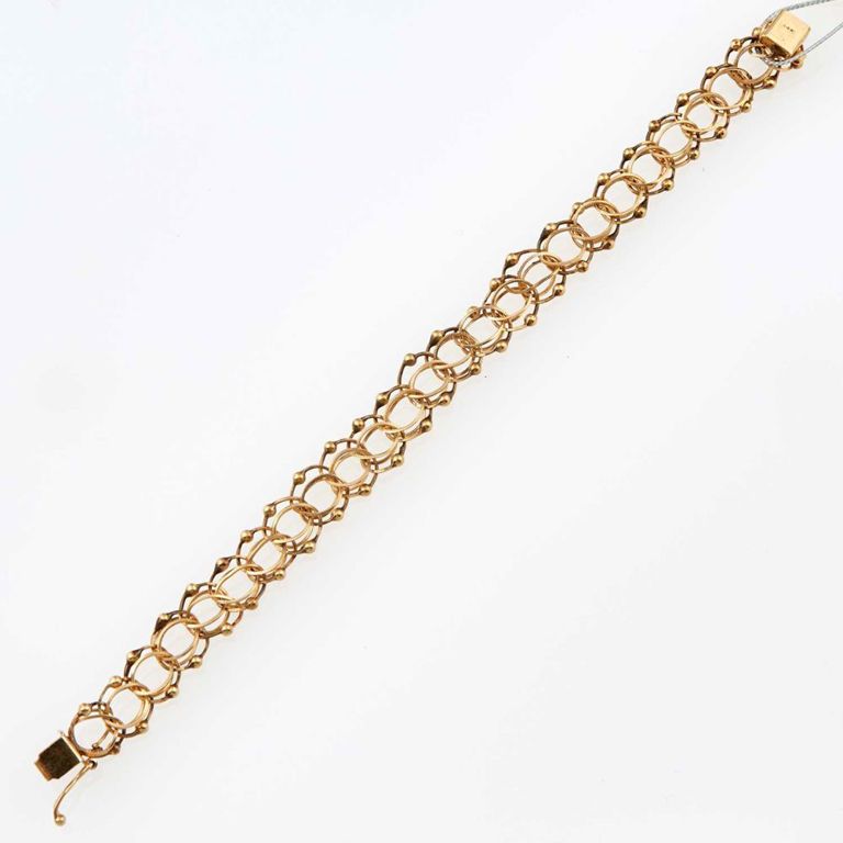 14k gold flexible bracelet