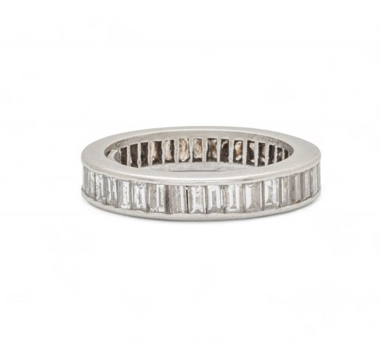 White gold diamond eternity band