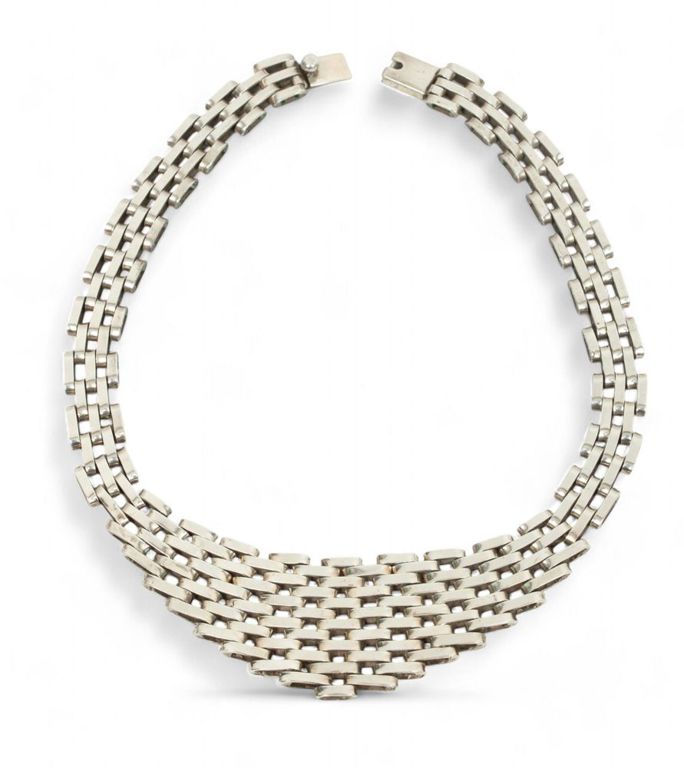 Mexican 925 Silver Ladies Necklace L 16" 118g