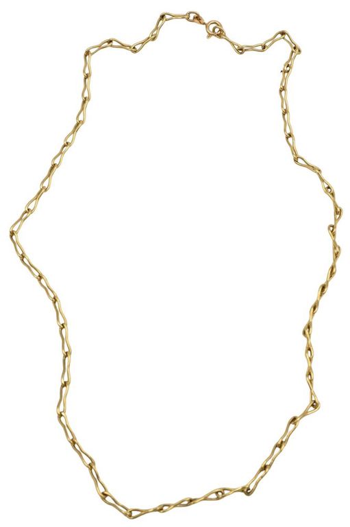 18k yellow gold chain necklace