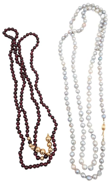 Two bead necklaces