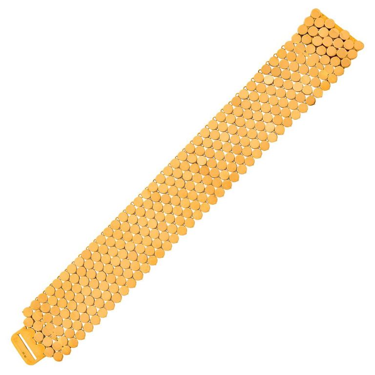 Van Cleef & Arpels wide gold bracelet