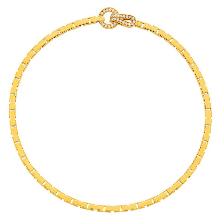 18k gold 'Agrafe' necklace with diamond