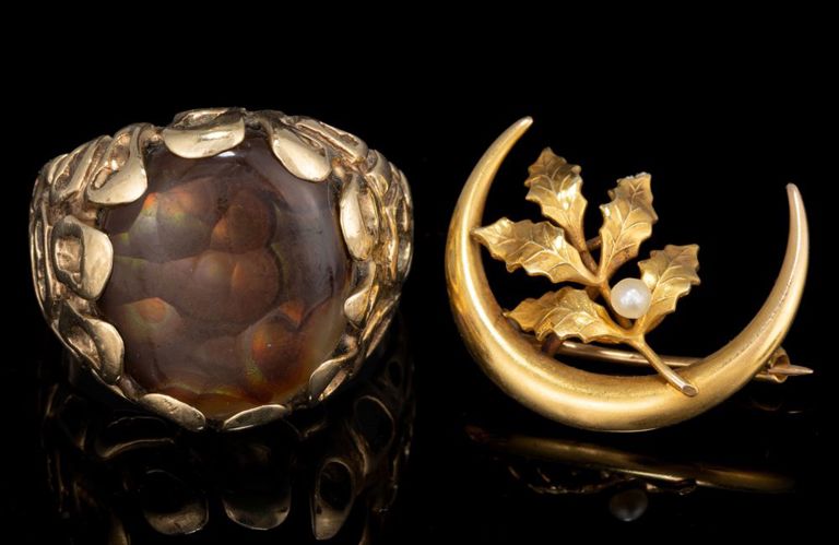 Vintage 10k and 14k yellow gold jewelry