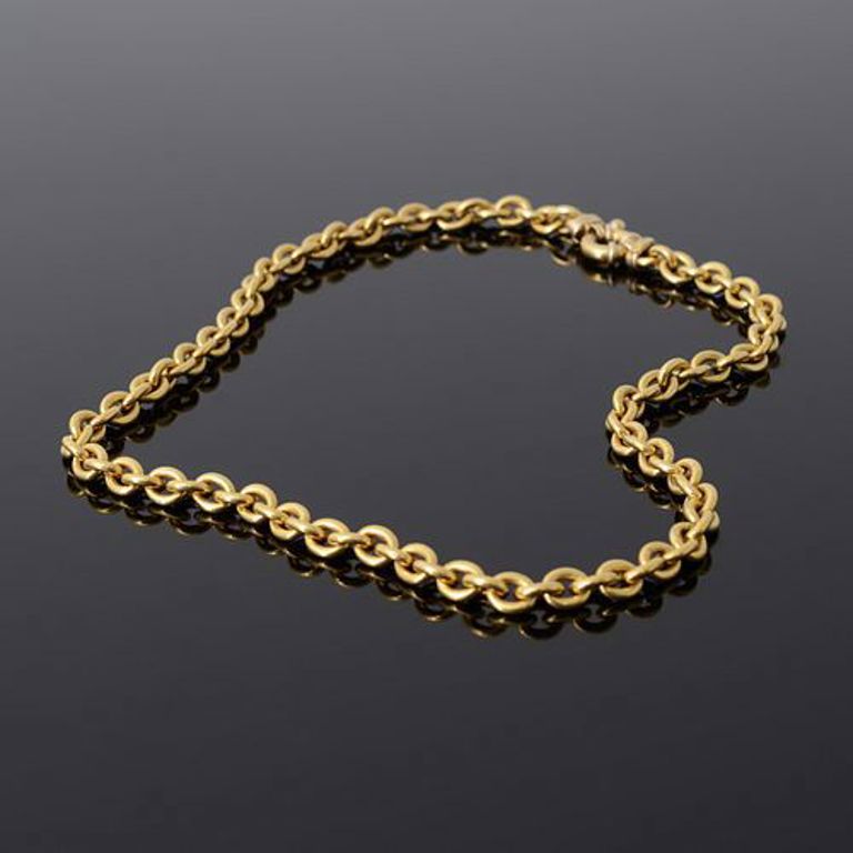 18k yellow gold estate necklace