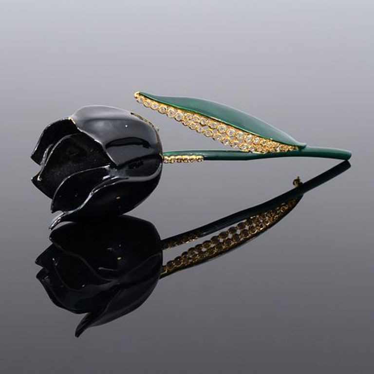Valentino tulip estate brooch