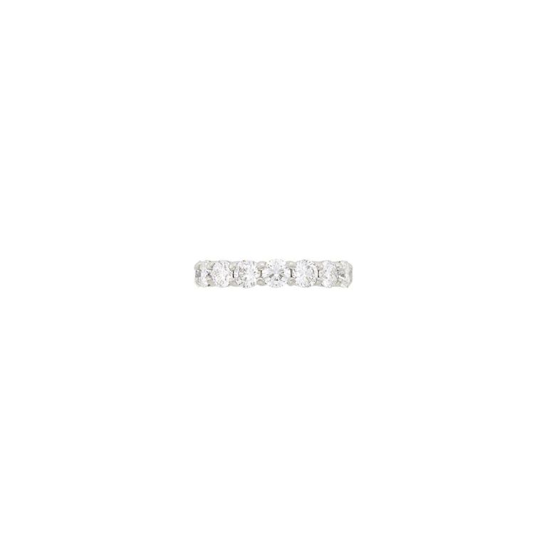 Platinum and diamond band ring