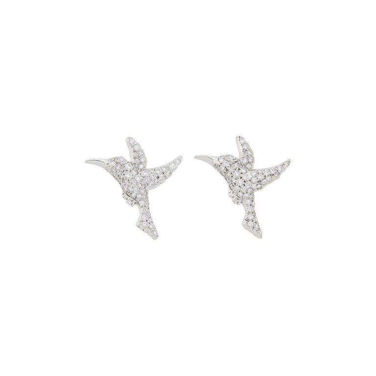 Tiffany & Co. platinum and diamond hummingbird pins