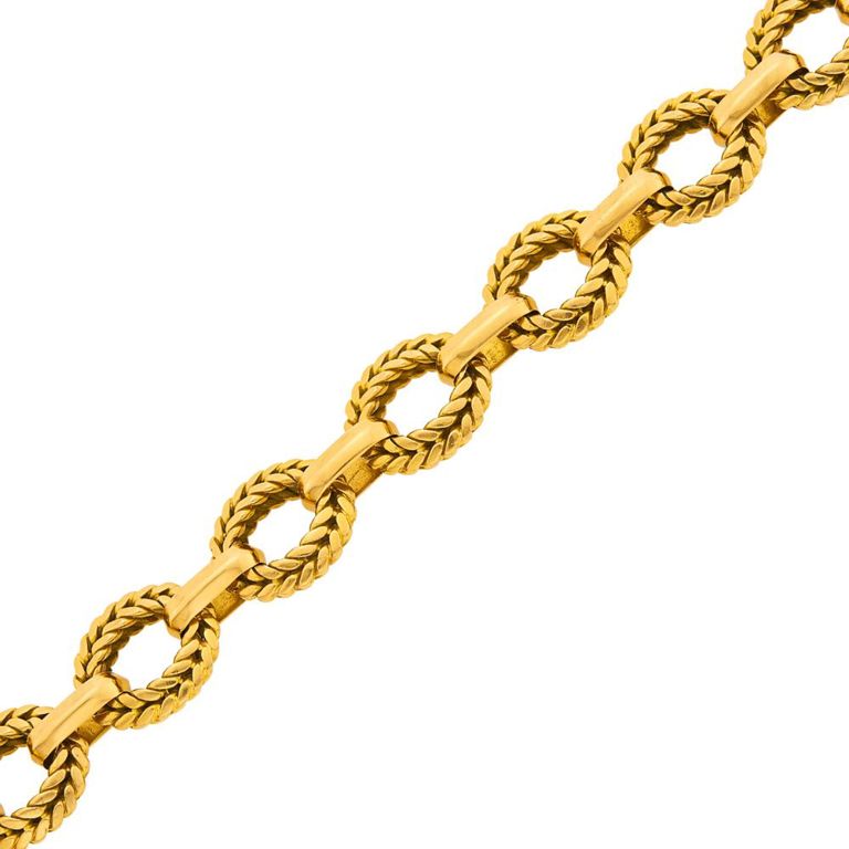 Gold link bracelet