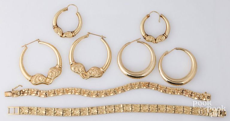 14k gold jewelry set