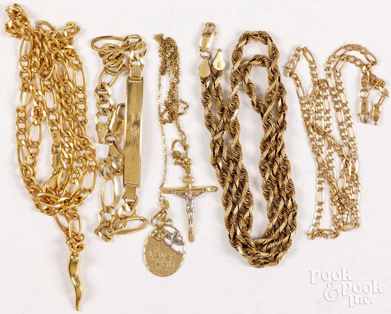 14k gold and gold-plated jewelry