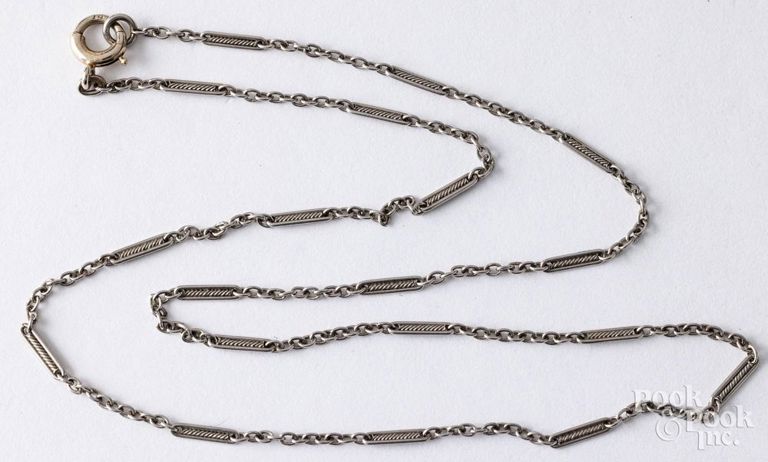 14k white gold necklace
