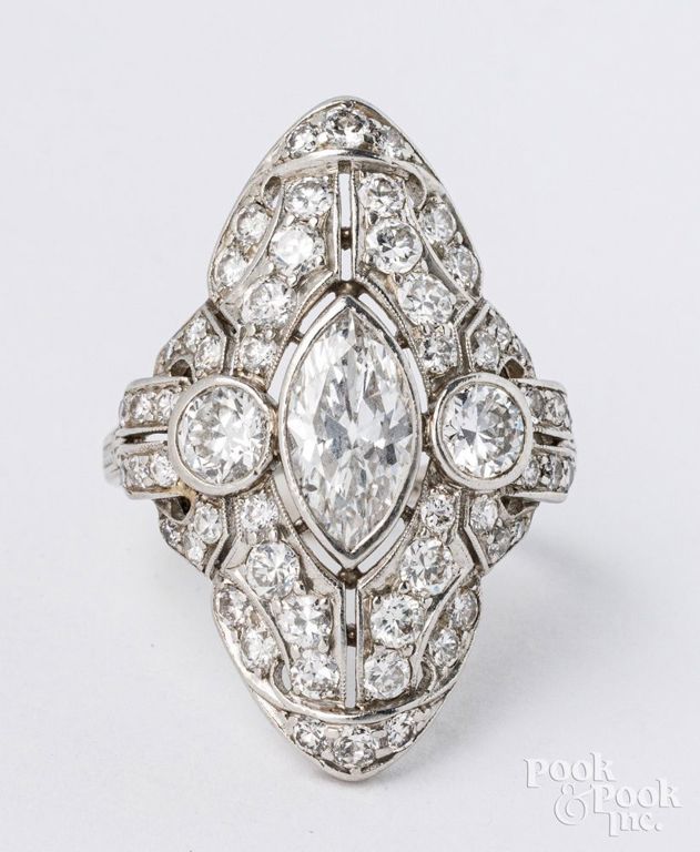Platinum diamond ring
