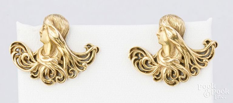 14k yellow gold earrings