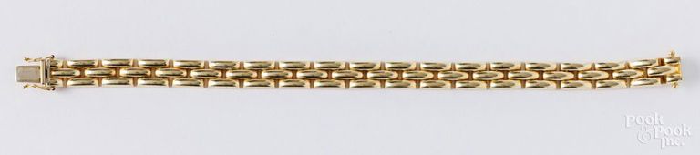 14k yellow gold link bracelet