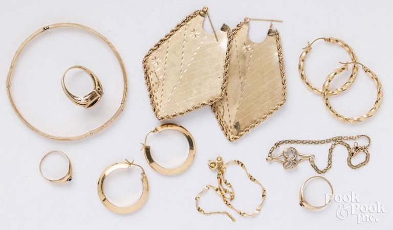 10k yellow gold jewelry