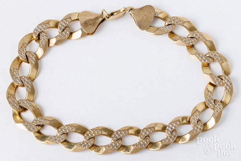 10k gold link necklace