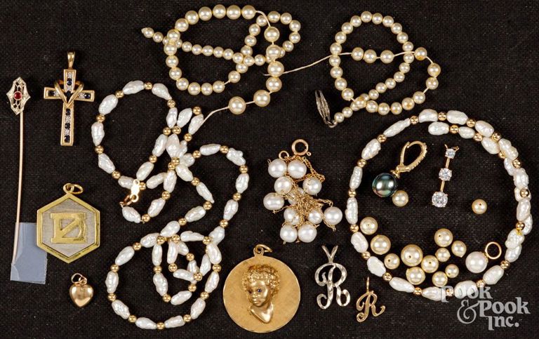 Gold and gemstones jewelry