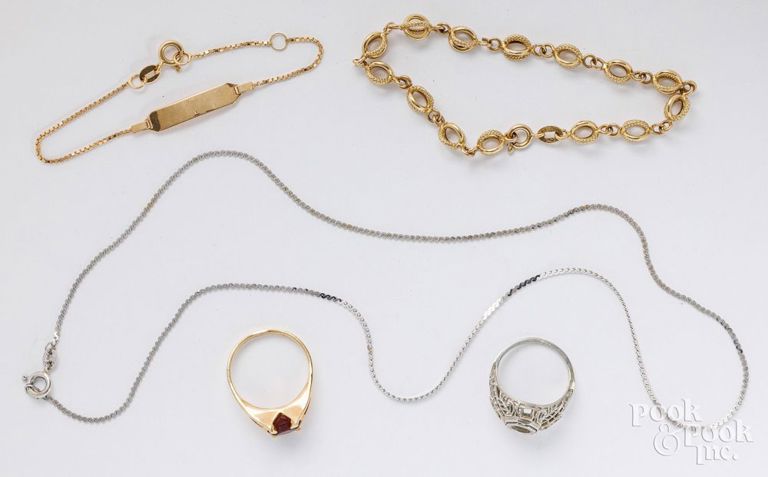 18k yellow gold jewelry