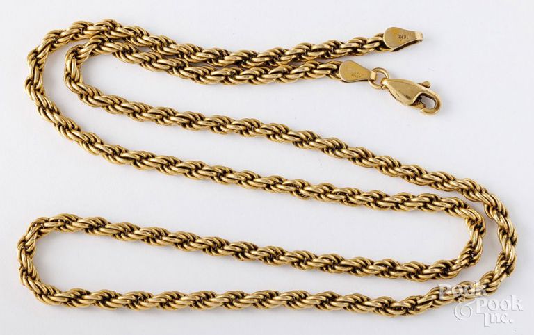 14k yellow gold necklace