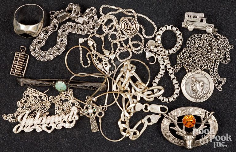 Sterling silver and silver jewelry
