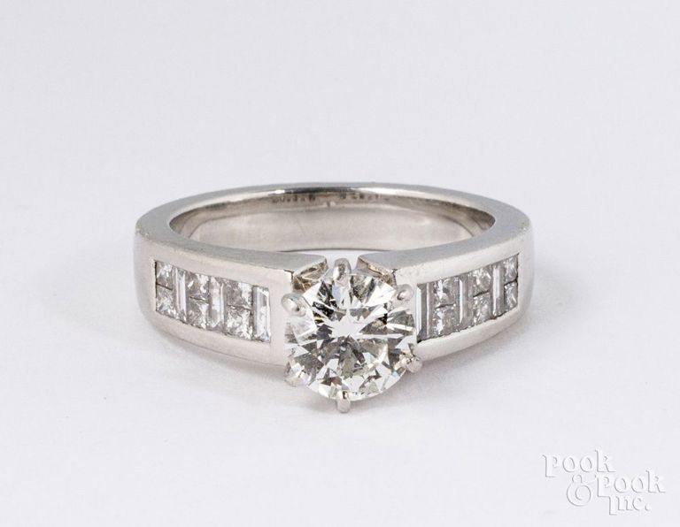 Platinum diamond ring