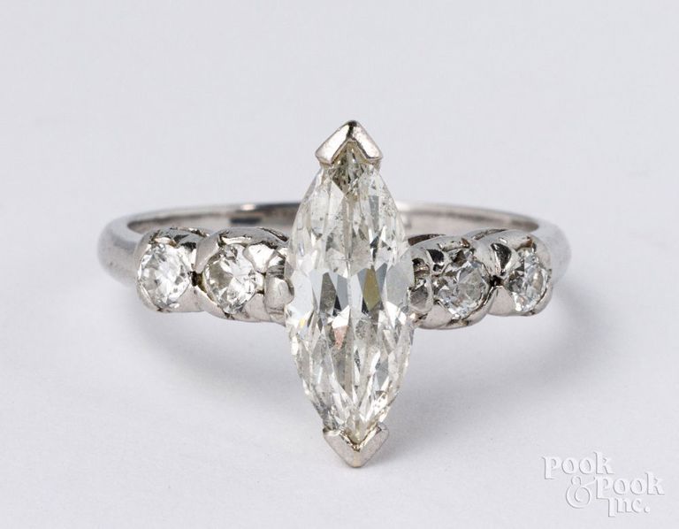 Platinum diamond ring