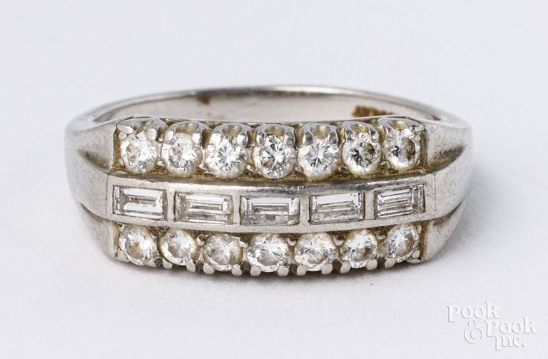 Platinum diamond ring