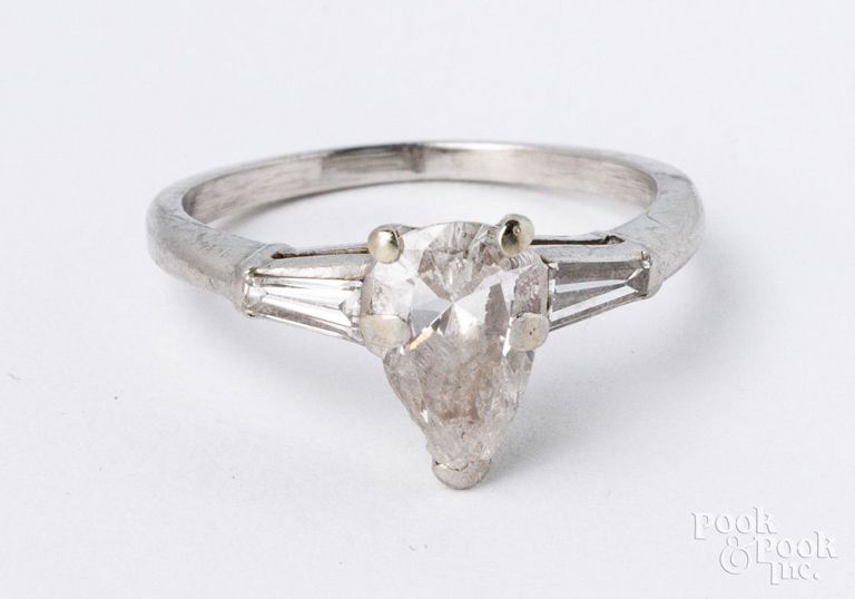 Platinum diamond ring