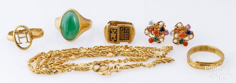 22k yellow gold jewelry