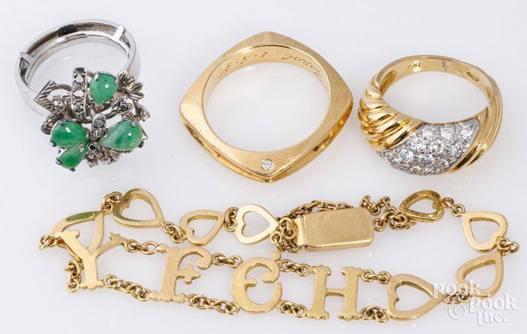 18k yellow gold jewelry