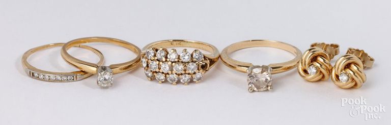 14k gold diamond jewelry