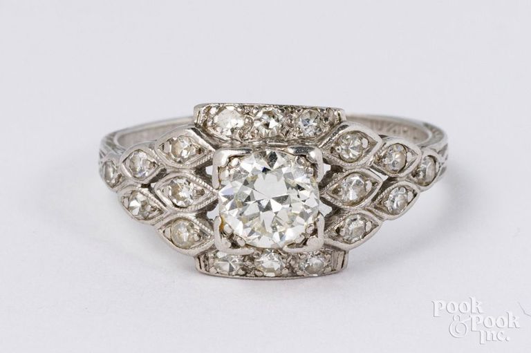 Platinum diamond ring