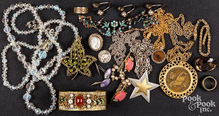 Costume jewelry to include sterling silver