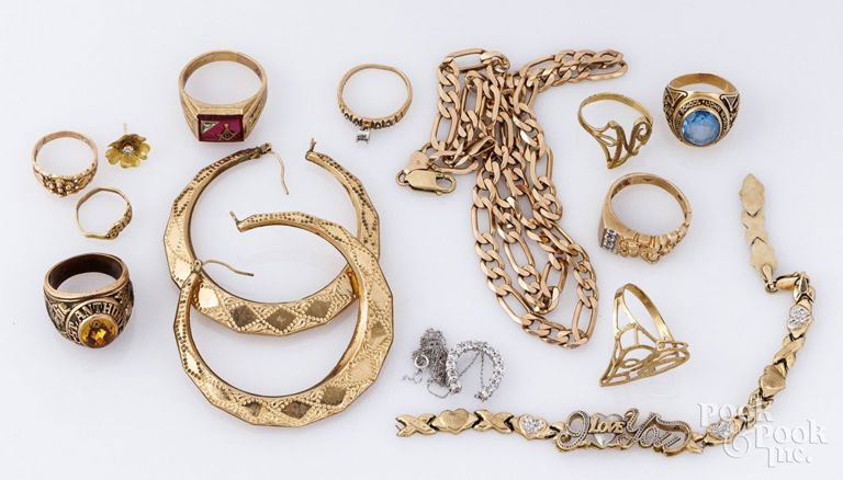 10k yellow gold jewelry