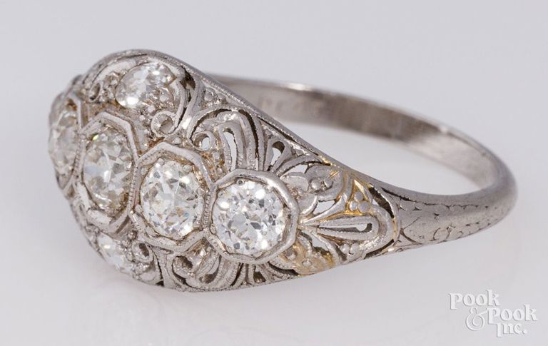 Platinum diamond ring